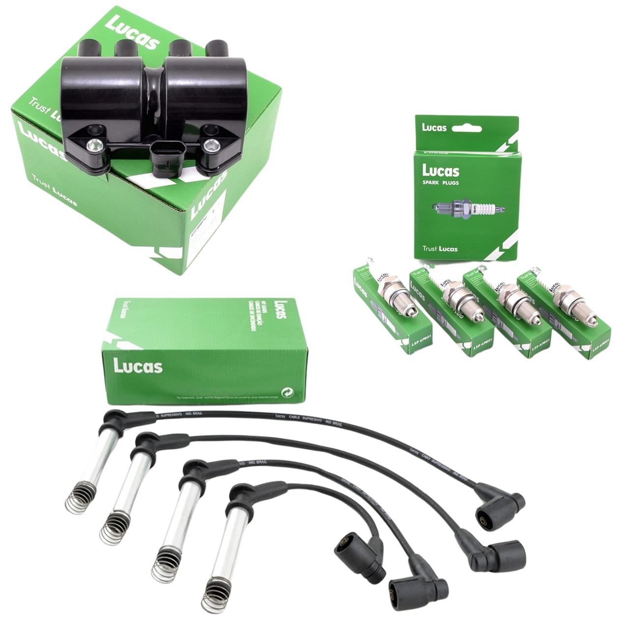 Kit Bobina 4 Pin Mas Cables Y Bujias Chevrolet Corsa 1.4 1.6