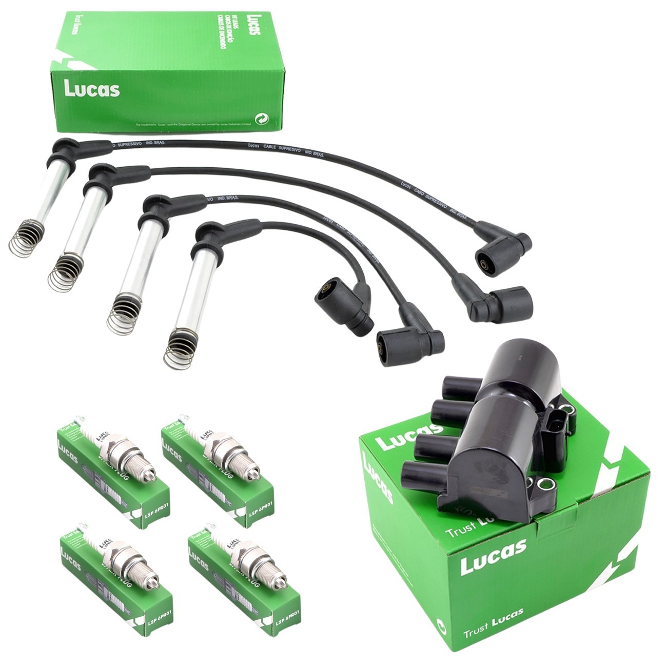 Kit Bobina Cable Bujia Chevrolet Corsa Meriva 1.4 1.6 1.8