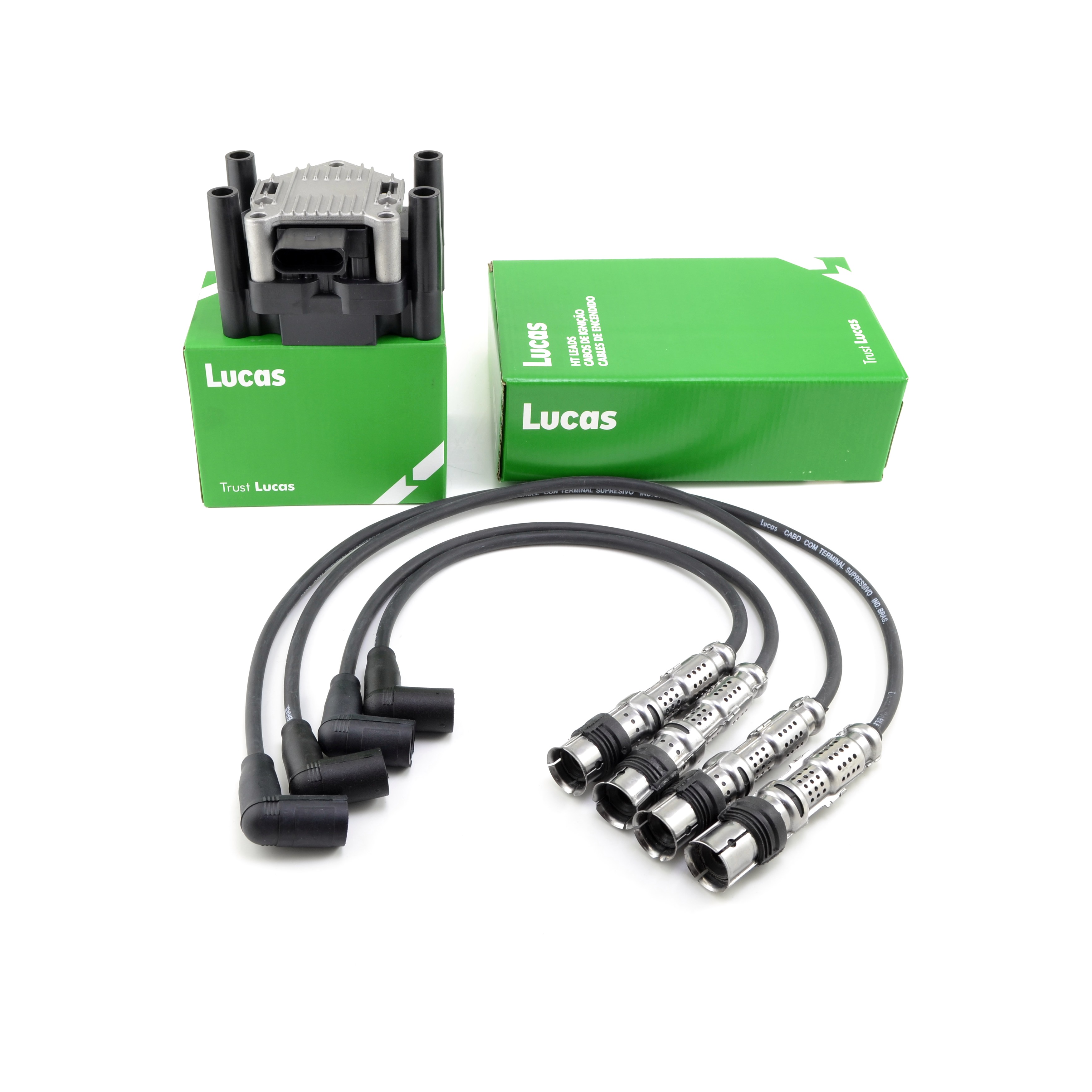 Kit Bobina Y Cables Vw Gol Trend Fox Suran Golf 4 Bora