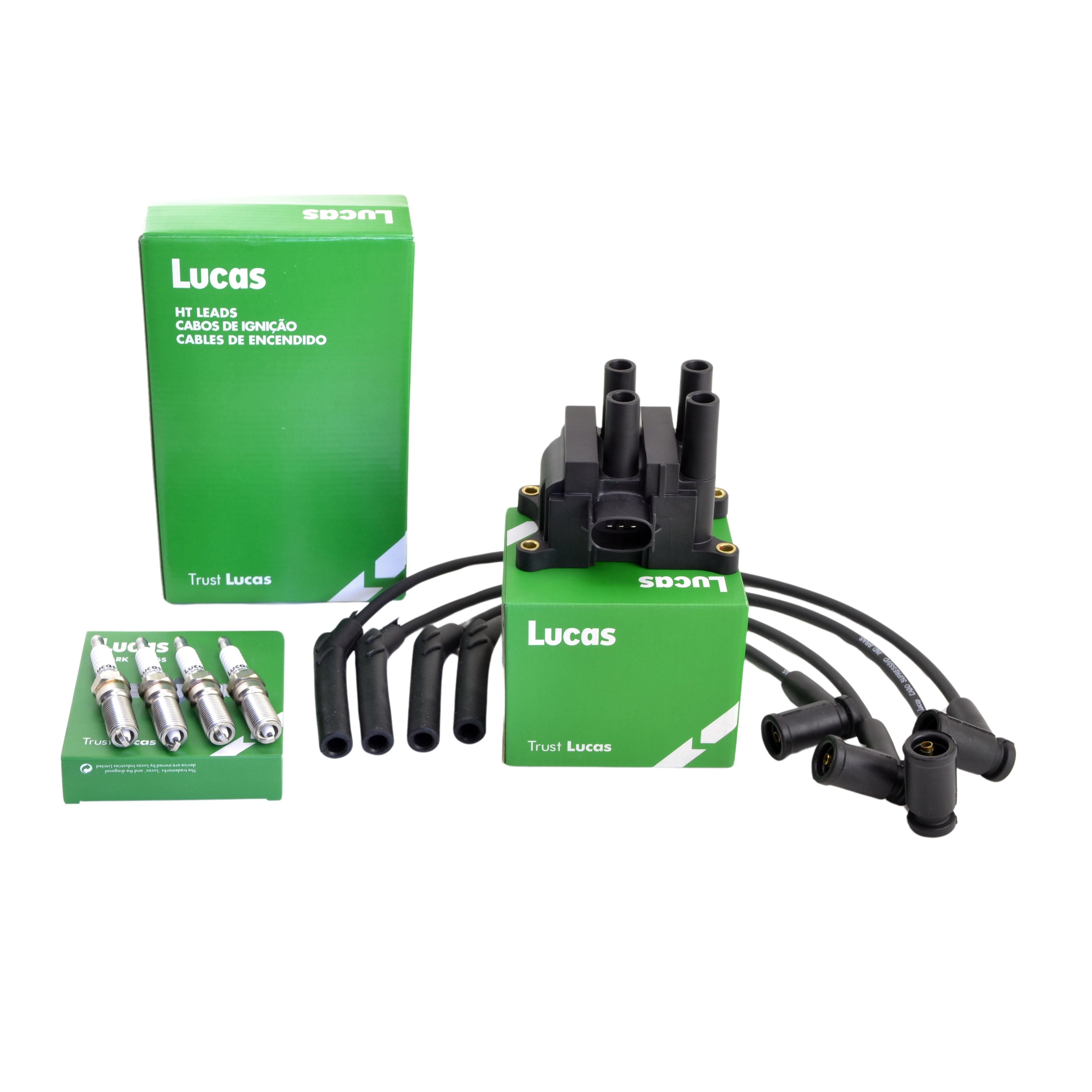 Kit Bobina Cable Y Bujias Ford Ka Fiesta Focus Rocam Y Zetec