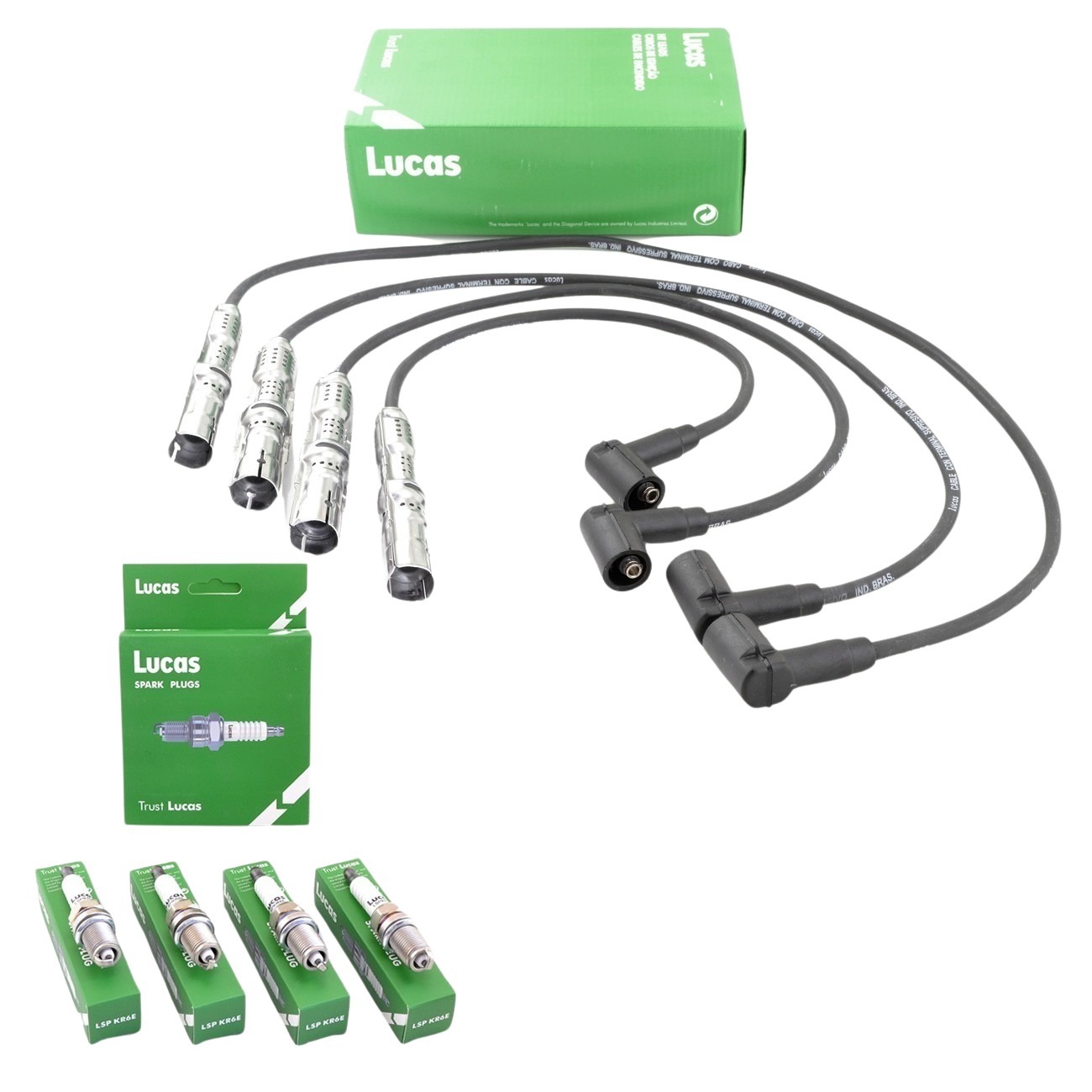 Kit Cables Y Bujias Vw Gol Trend Fox Voyage Suran 1.6 8v