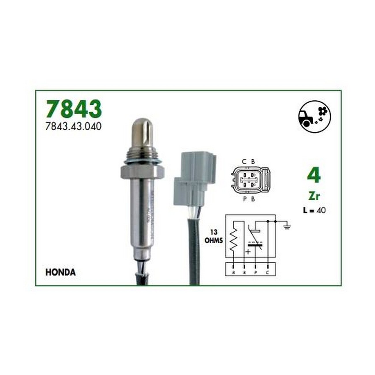 Sonda Lambda Thomson Honda Civic 1.4 1.6 Accord 2.2