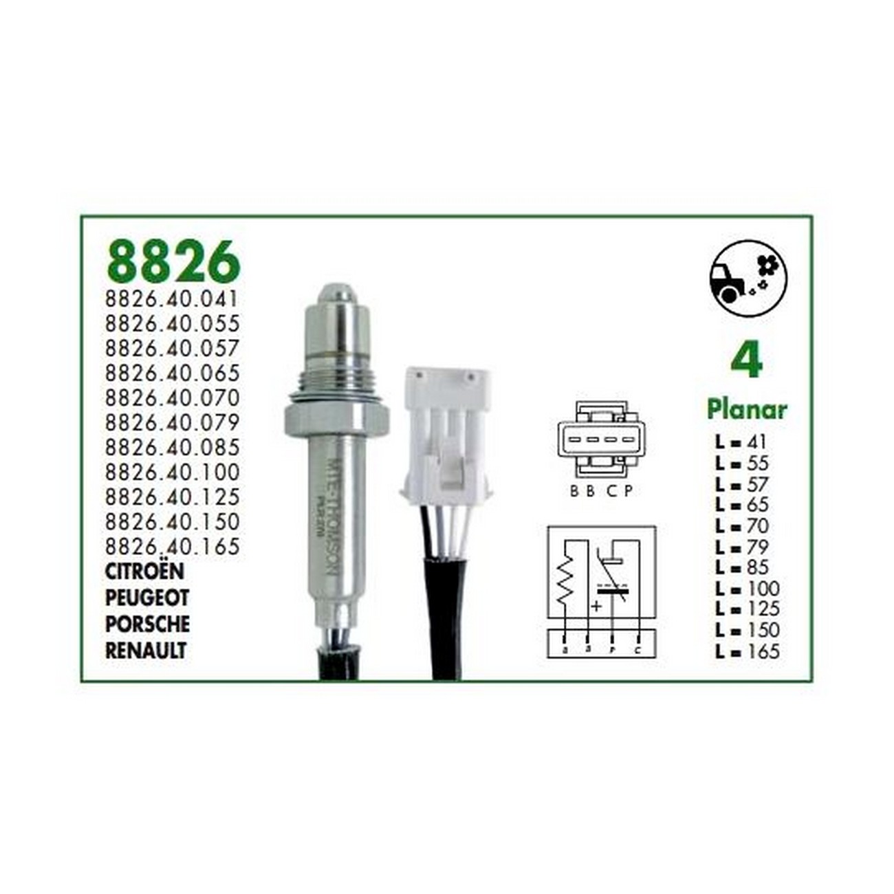 Sonda Lambda Thomson Citroen Picasso 1.6 16v 2005