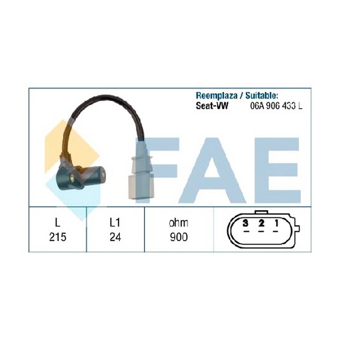 Sensor Rpm Fae Volkswagen Golf 4 1.6i