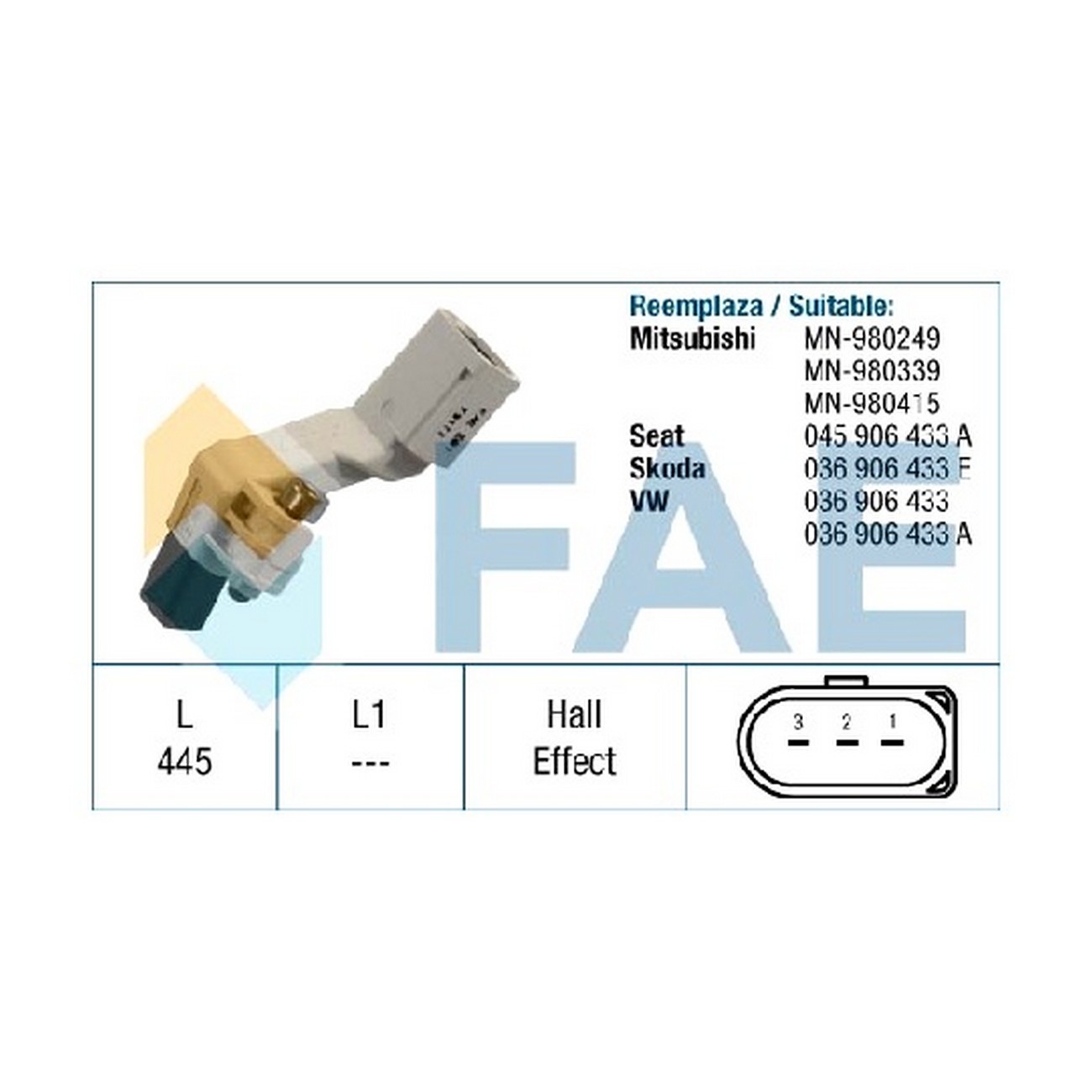 Sensor Rpm Fae Volkswagen Fox 1.6 2003